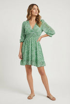Women's silky summer mini dress, second colour option full length