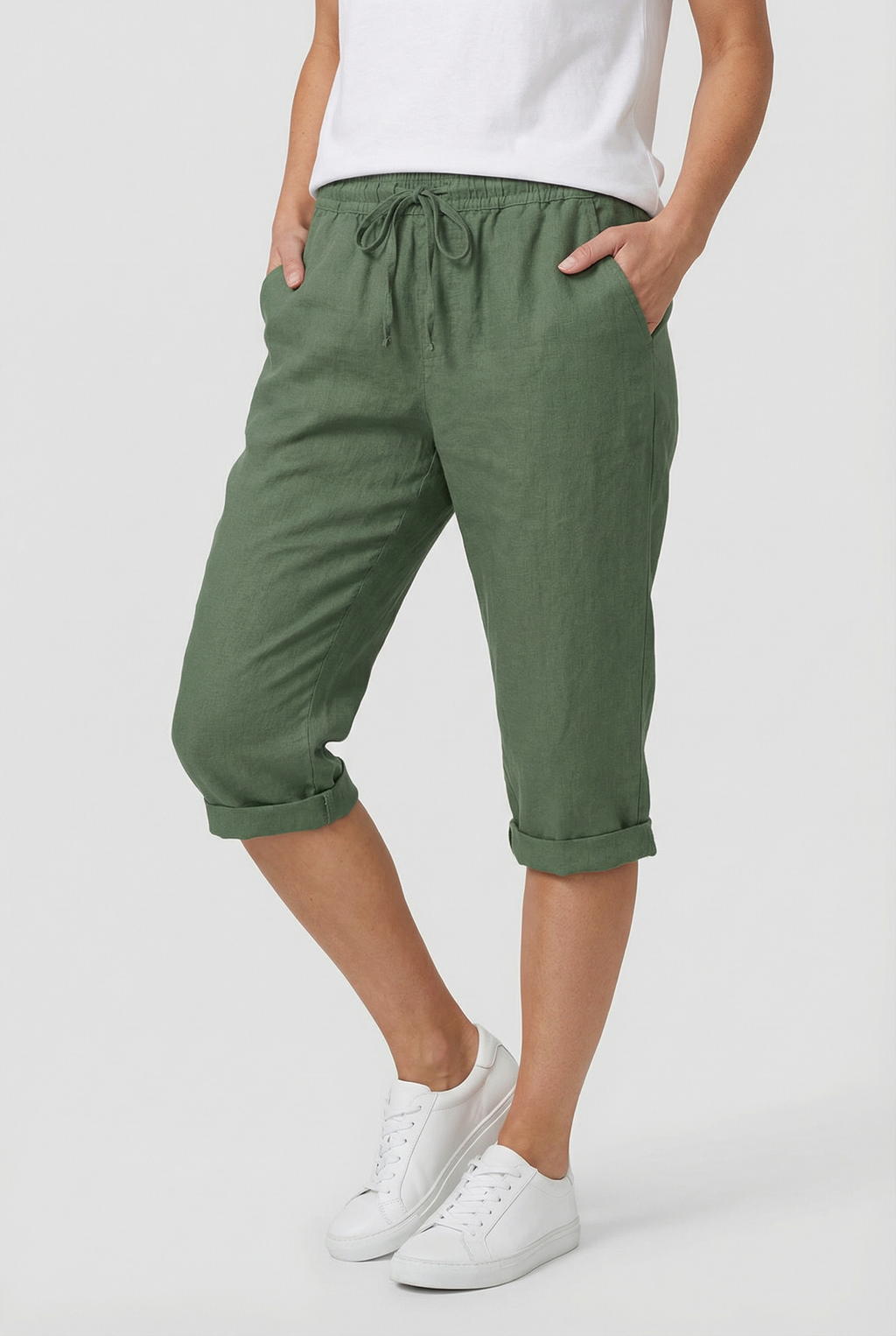 Women's Breathable Shorts with Pockets for Casual Wear