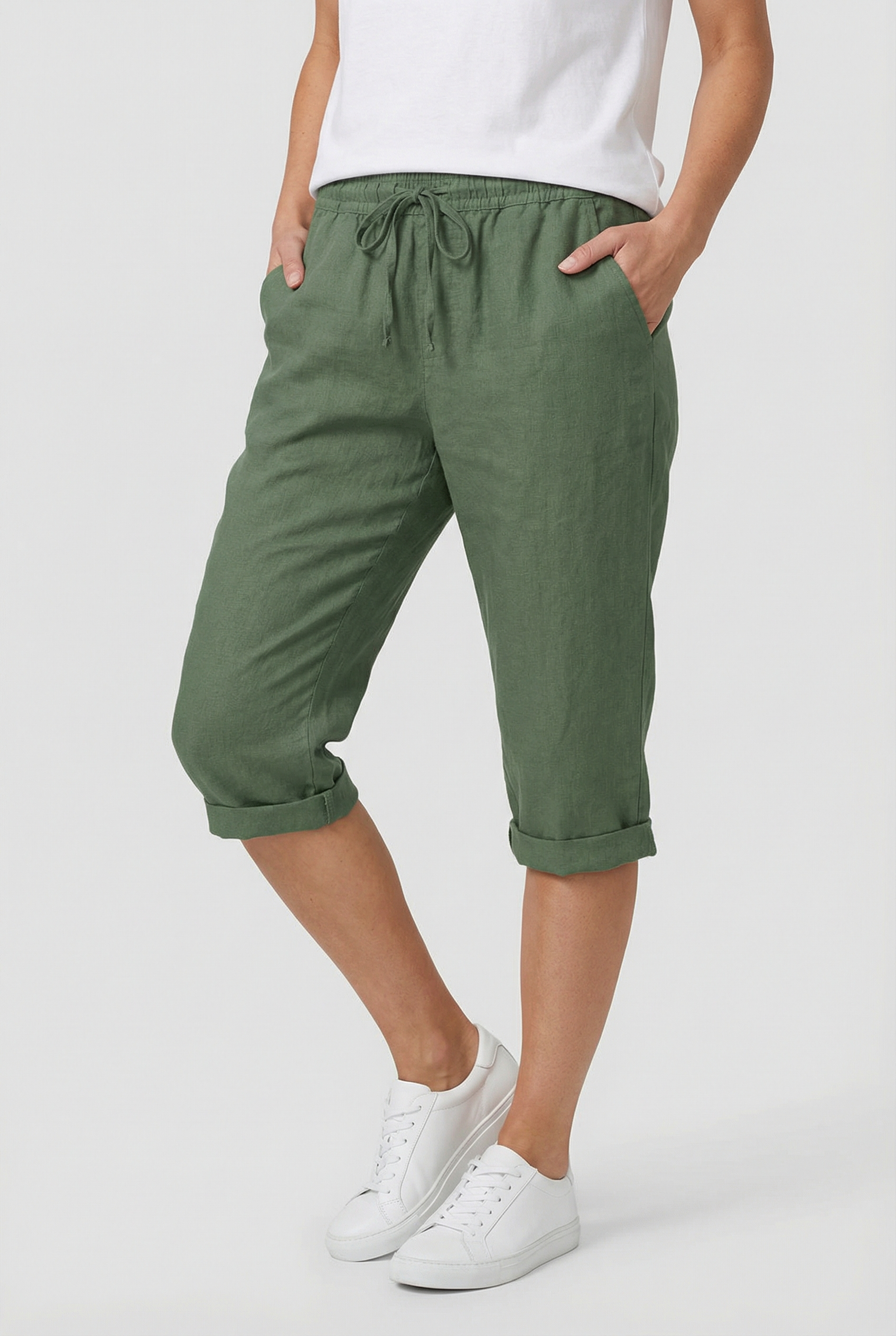 Women's Breathable Shorts with Pockets for Casual Wear