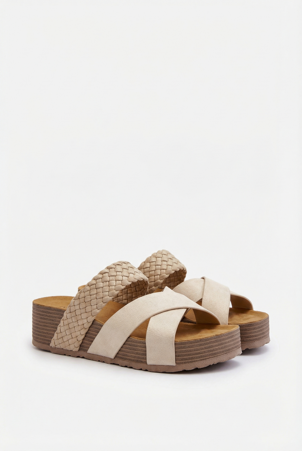 Women's lightweight sandals, top-down view
