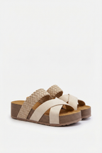Women's lightweight sandals, top-down view
