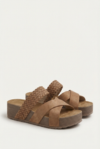 Women's lightweight sandals, angled view showing profile