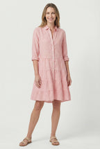 Striped A-Line Summer Mini Dress – Casual Everyday Dress