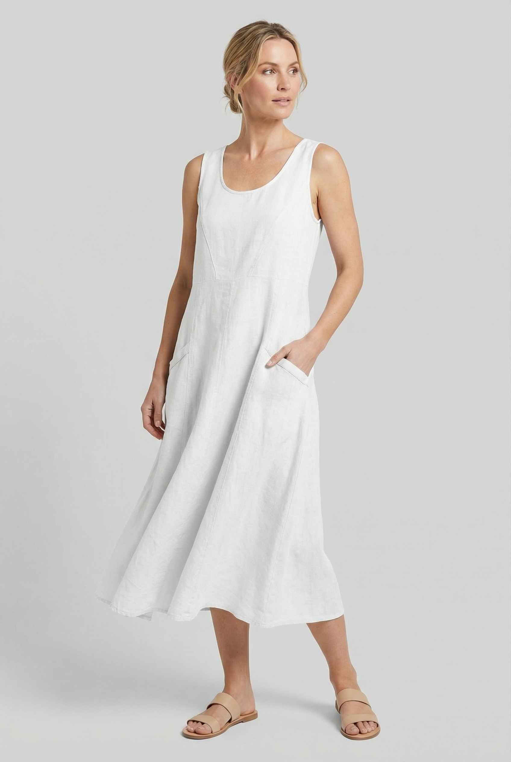 Women's Summer Lightweight Casual Midi Dress