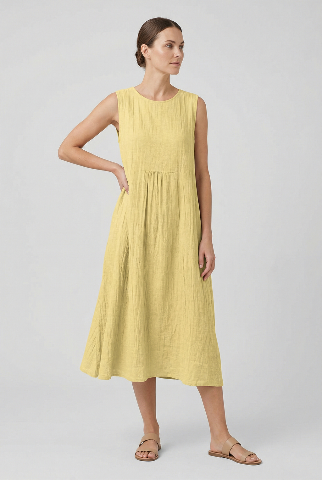Women's Lightweight Midi Dress with Pockets