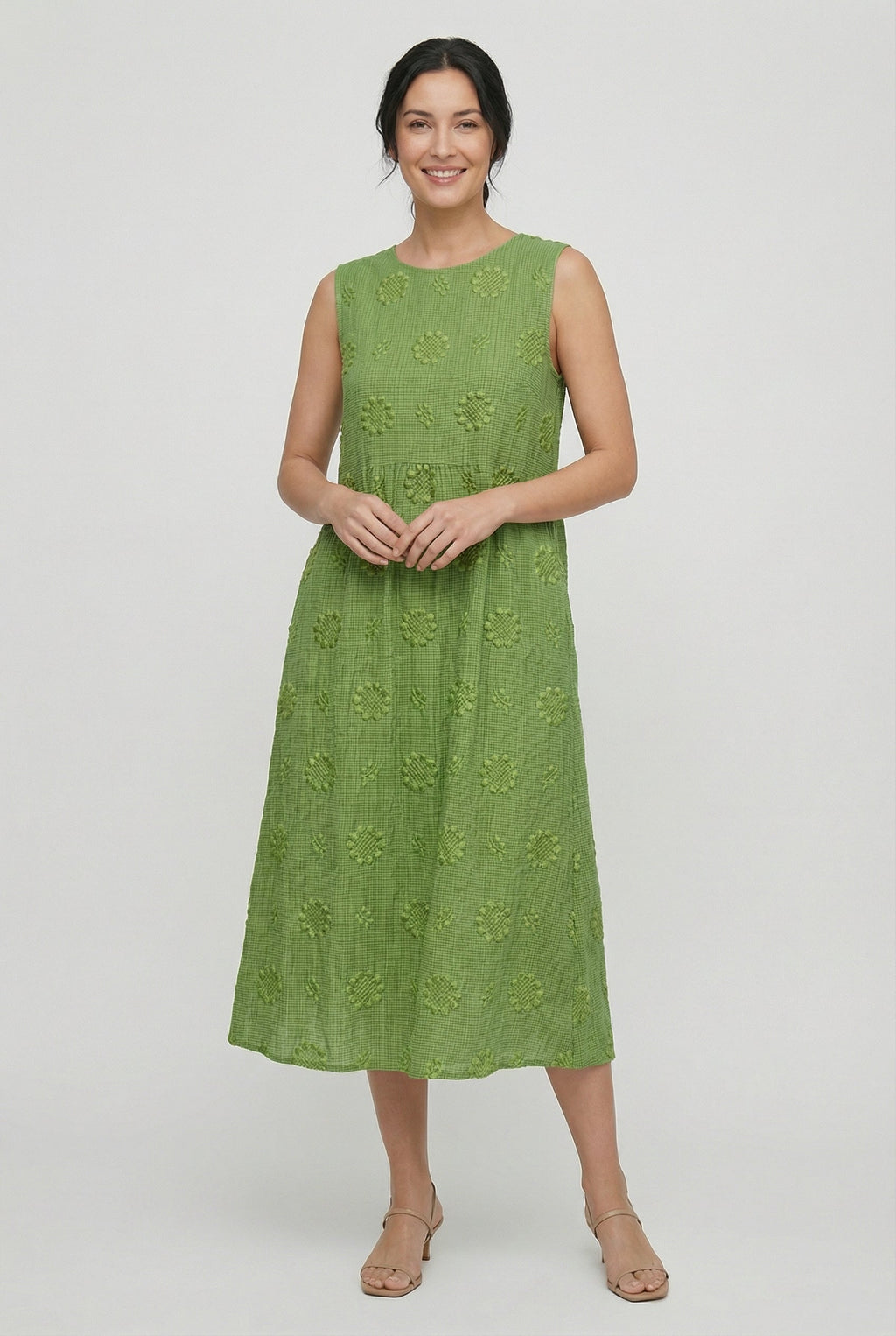 Women's Lightweight Midi Dress with Pockets