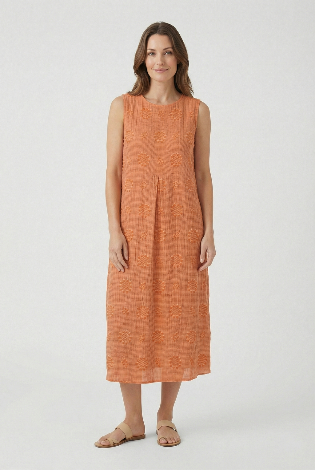 Women's Lightweight Midi Dress with Pockets