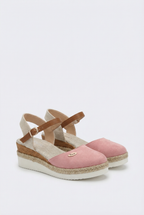 Women's closed toe espadrilles in alternate colour, front view