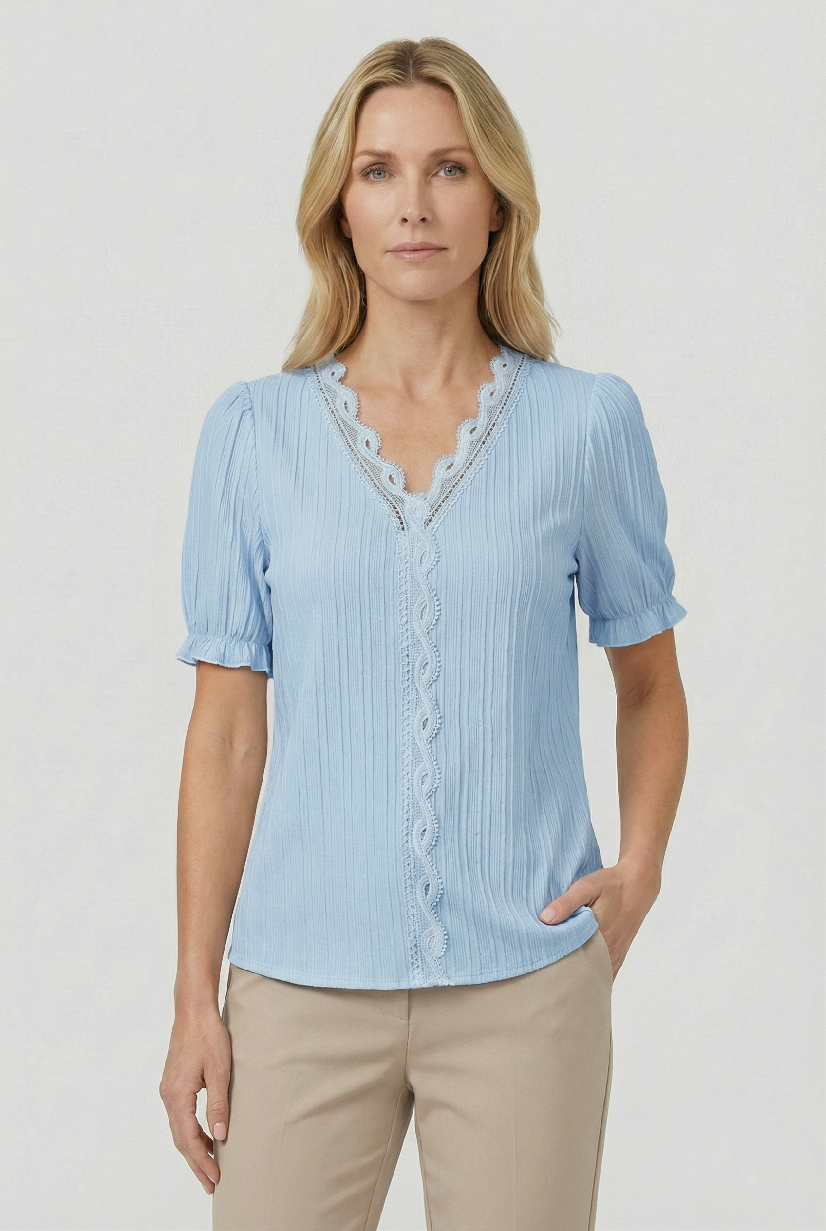 Women's Lightweight Lace Casual Top