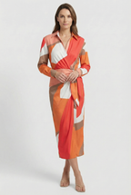 Wrap Midi Dress with Adjustable Waist Tie – Occasion