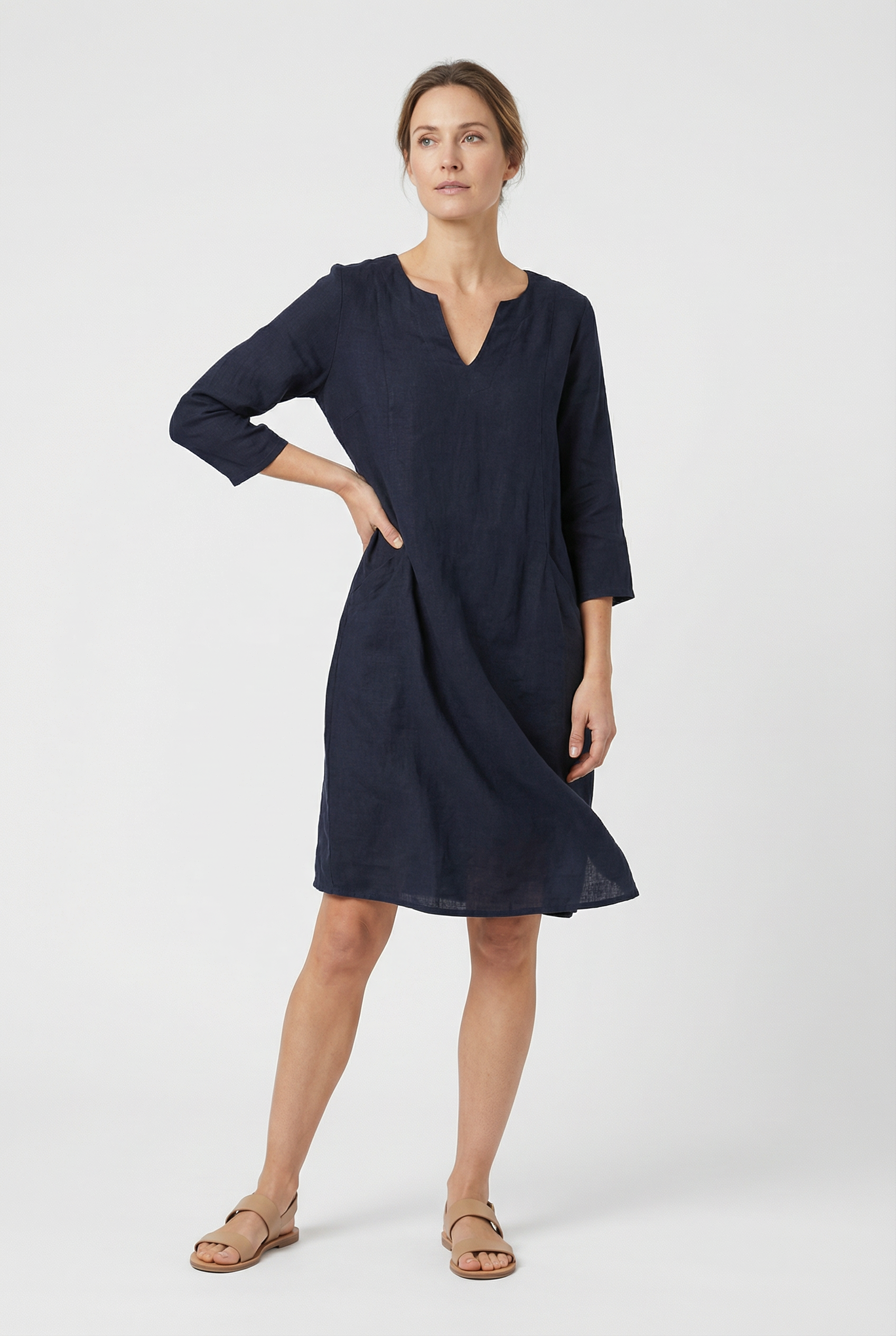 Women's Casual Linen Summer Mini Dress