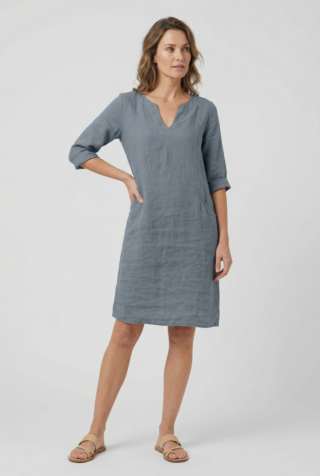 Women's Casual Linen Summer Mini Dress