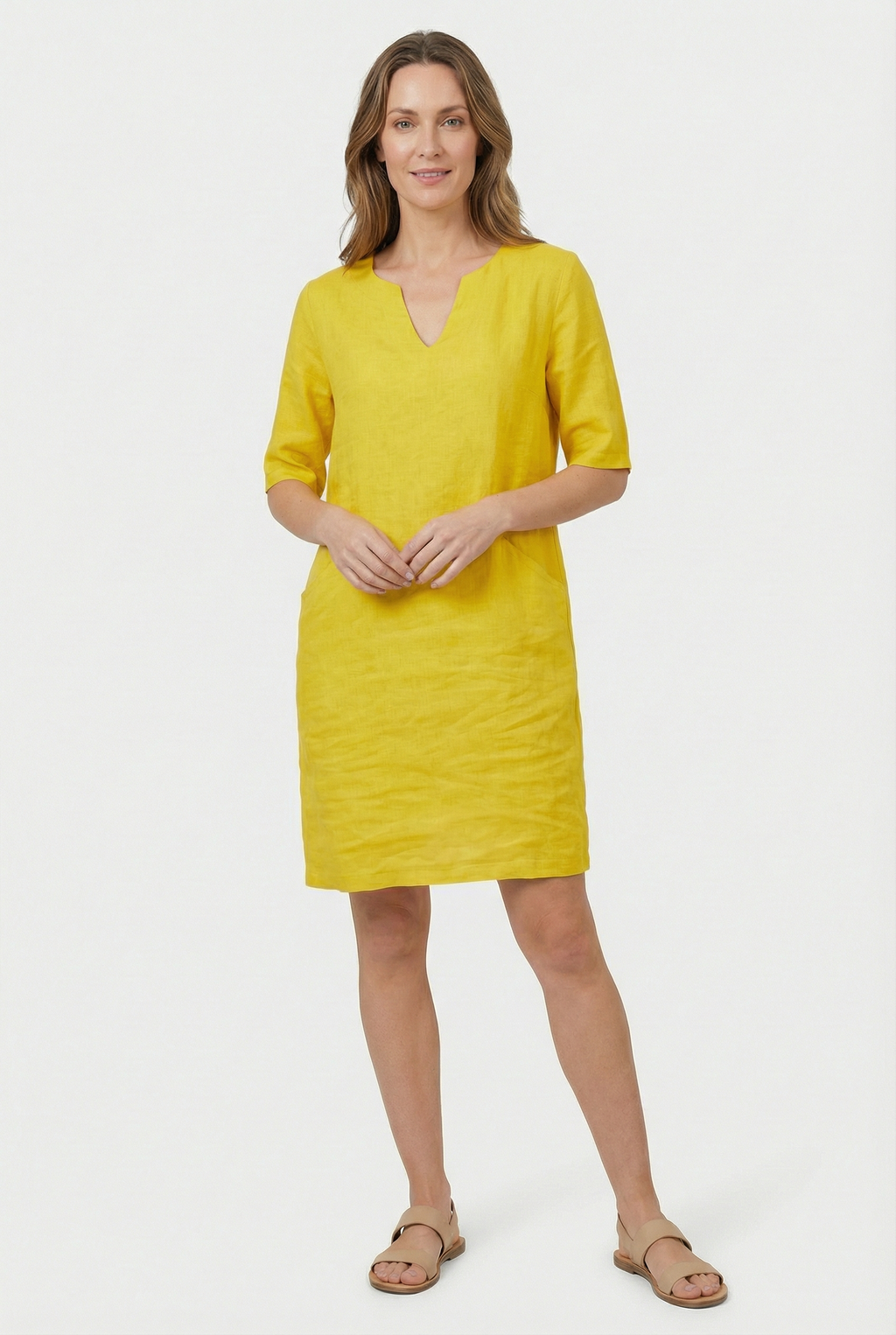 Women's Casual Linen Summer Mini Dress