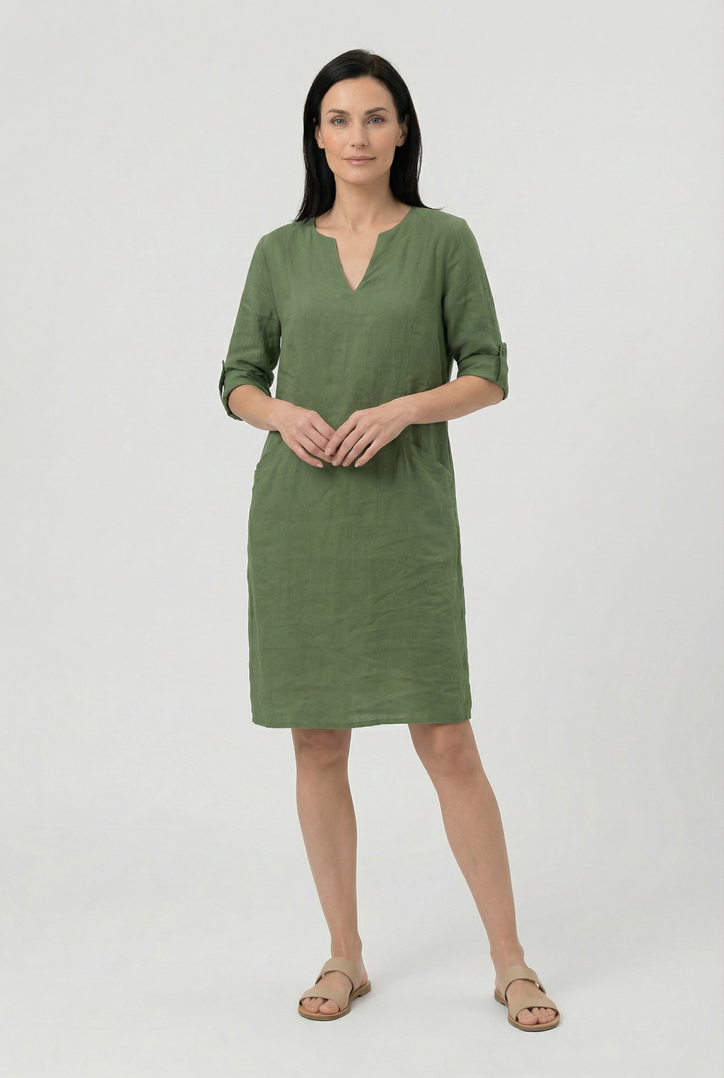 Women's Casual Linen Summer Mini Dress