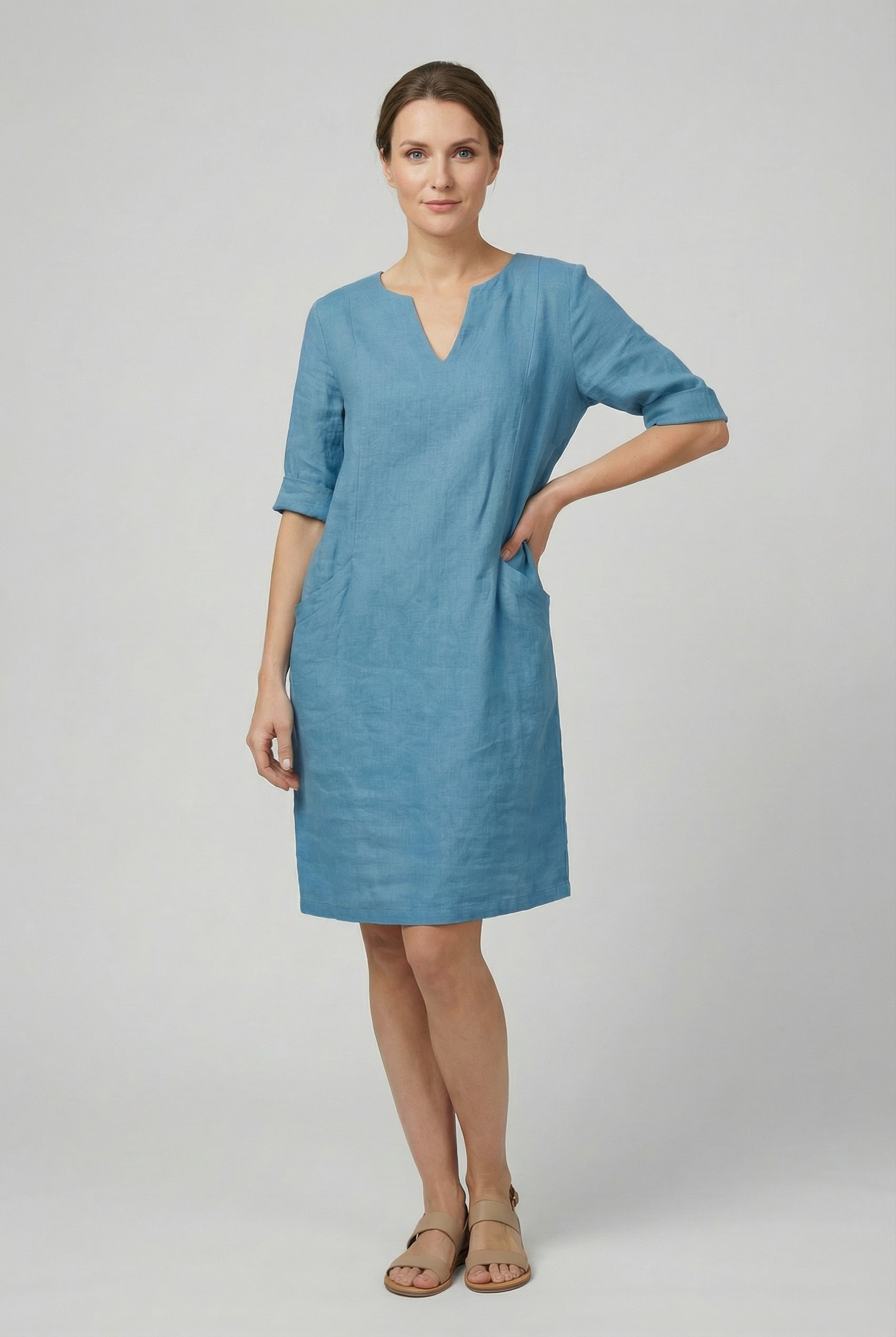 Women's Casual Linen Summer Mini Dress