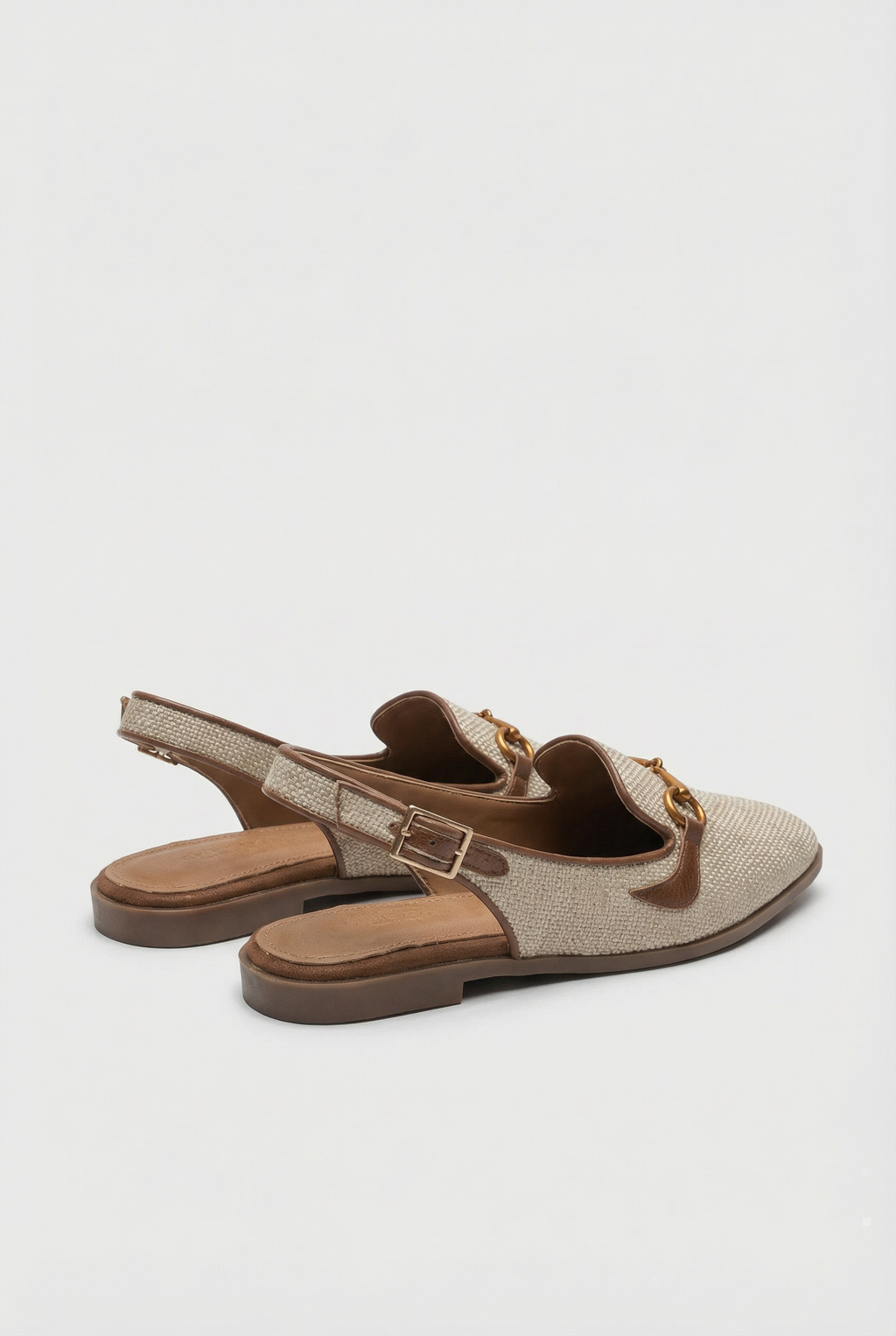 Women's wedge flats with platform sole, side view