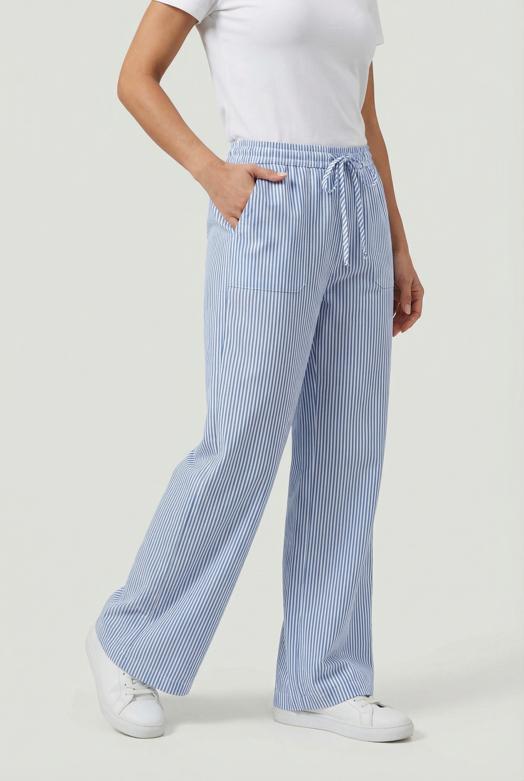 Women's Casual Pants - Loose Fit with Drawstring