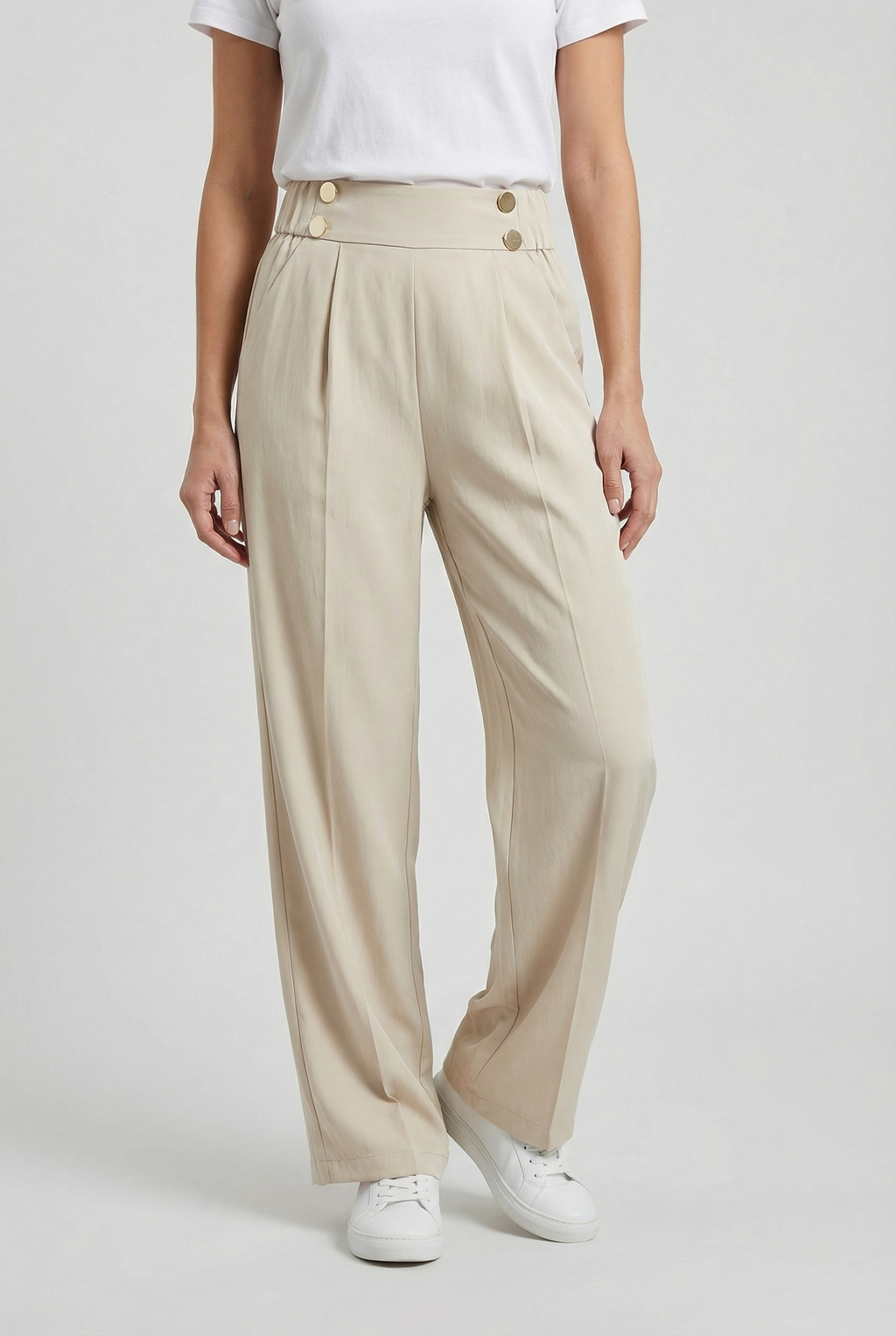 Women's Wide Leg Pants - Straight Fit