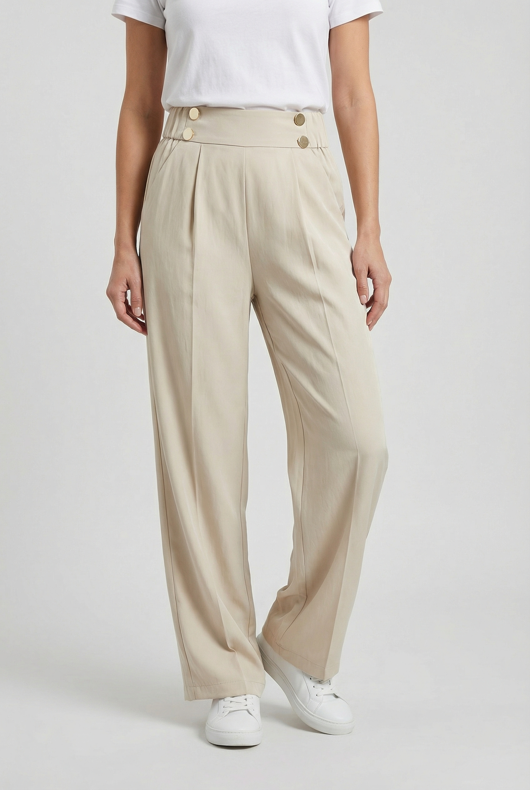 Women's Wide Leg Pants - Straight Fit