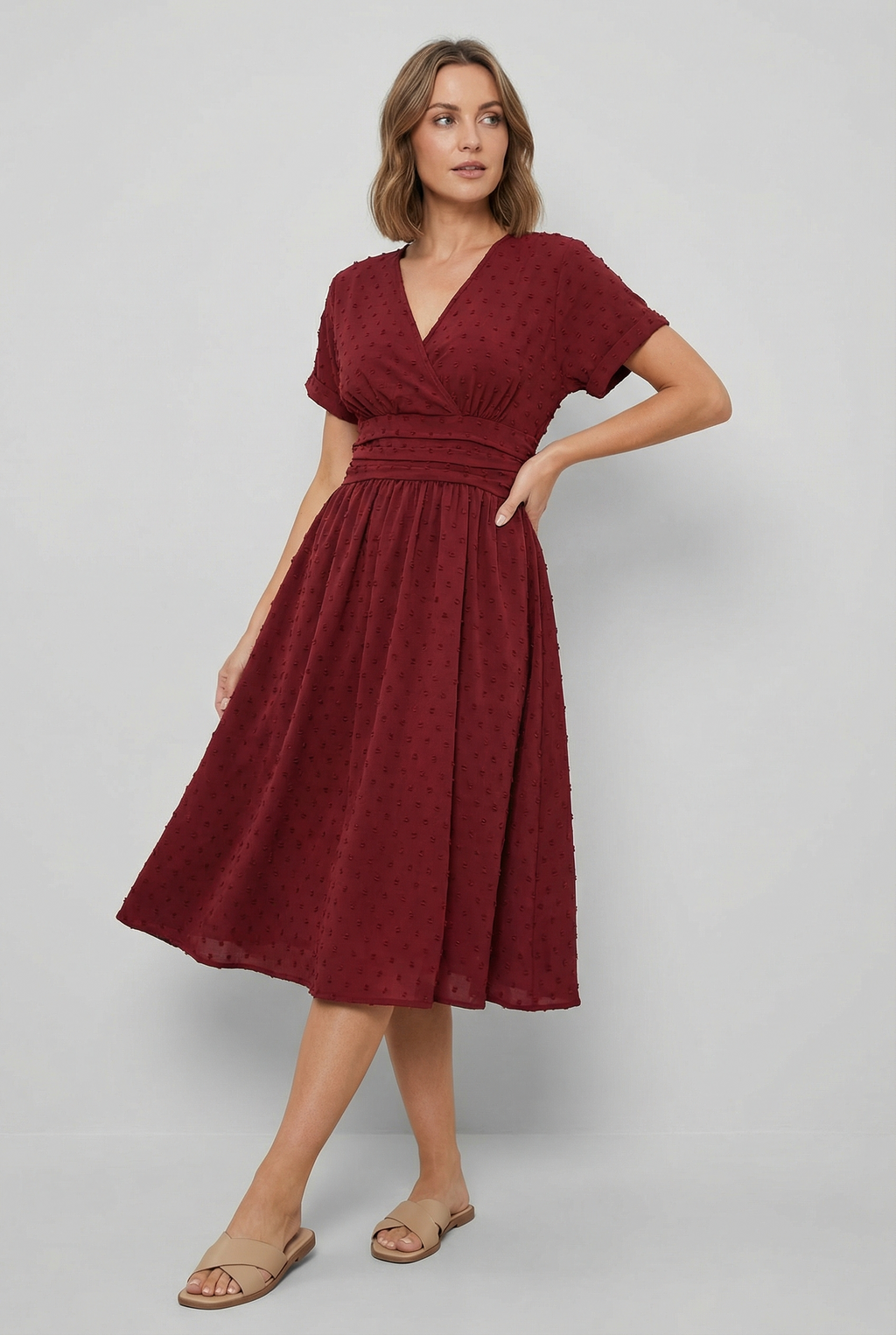 Women's Casual Cocktail Midi Dress