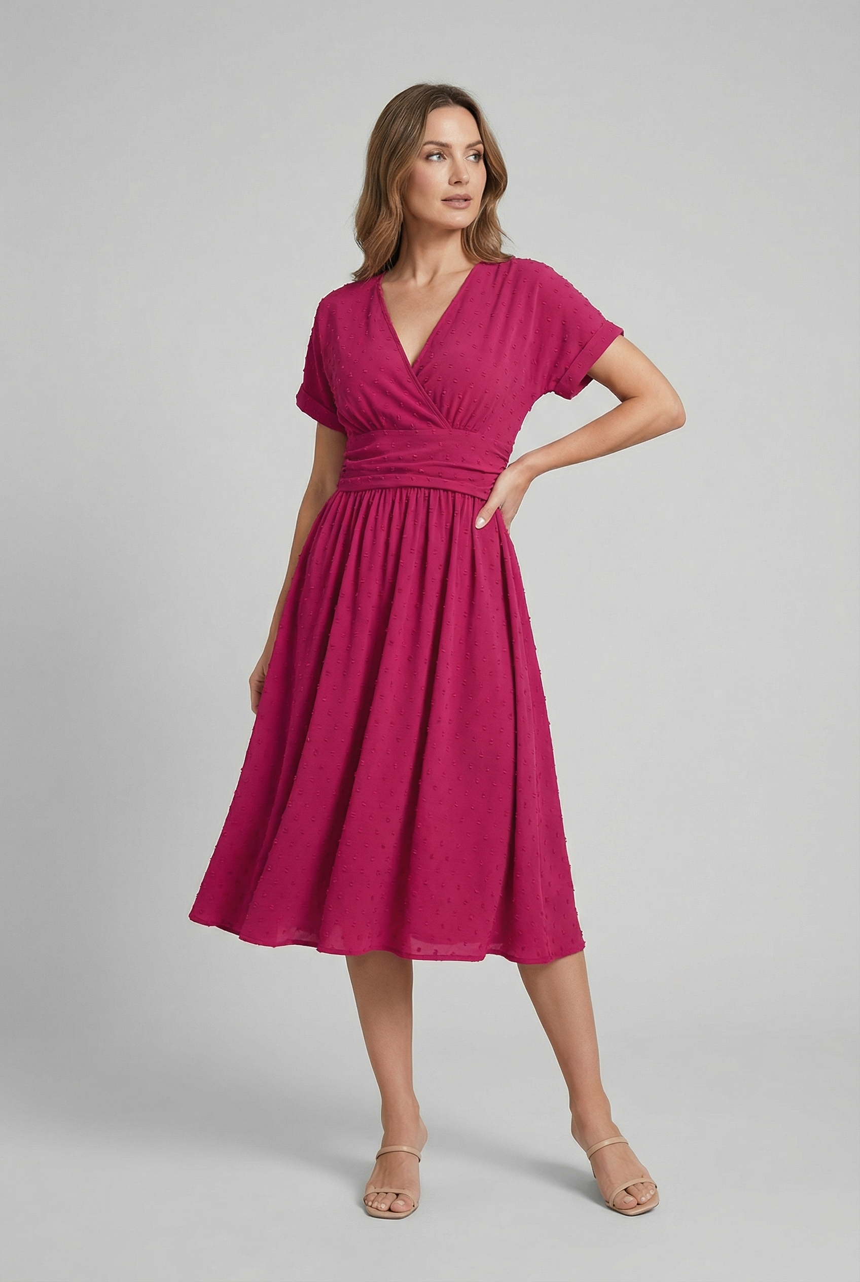 Women's Casual Cocktail Midi Dress