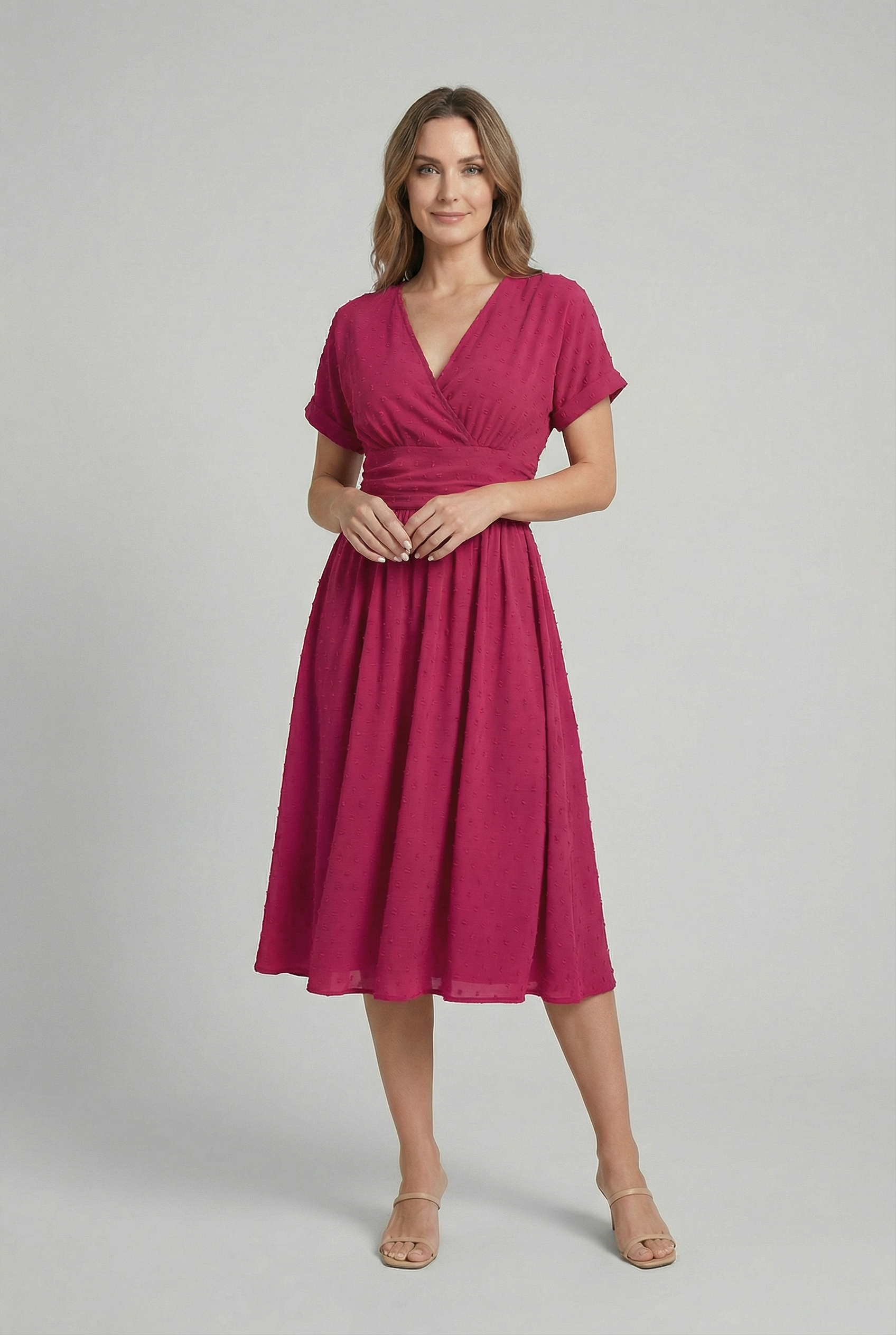 Women's Casual Cocktail Midi Dress