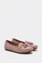 Women's soft loafers in alternate colour, front view