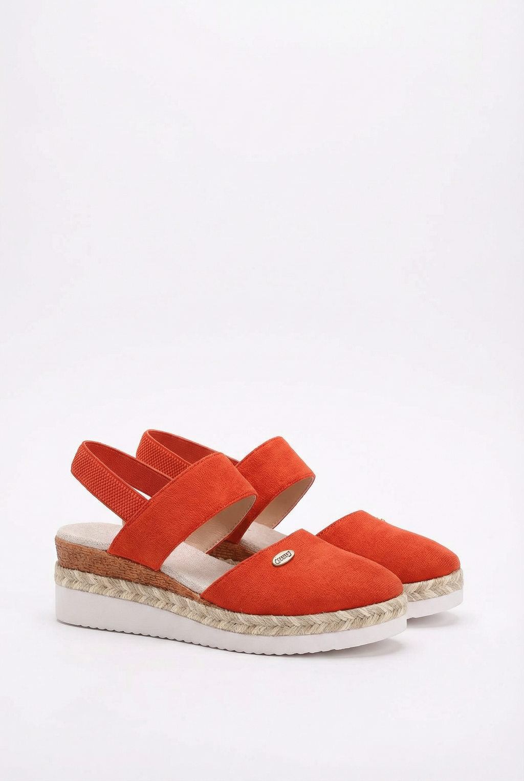 Women's espadrille sandals in alternate colour, front view