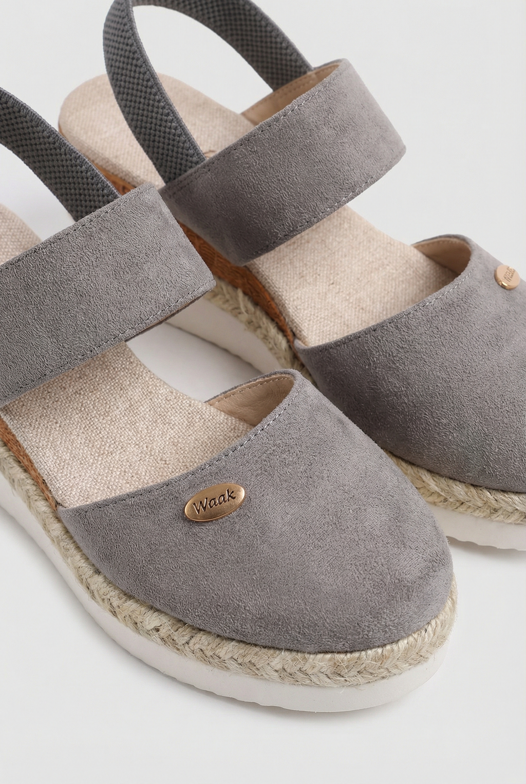 Women's espadrille platform sandals styled with a summer dress