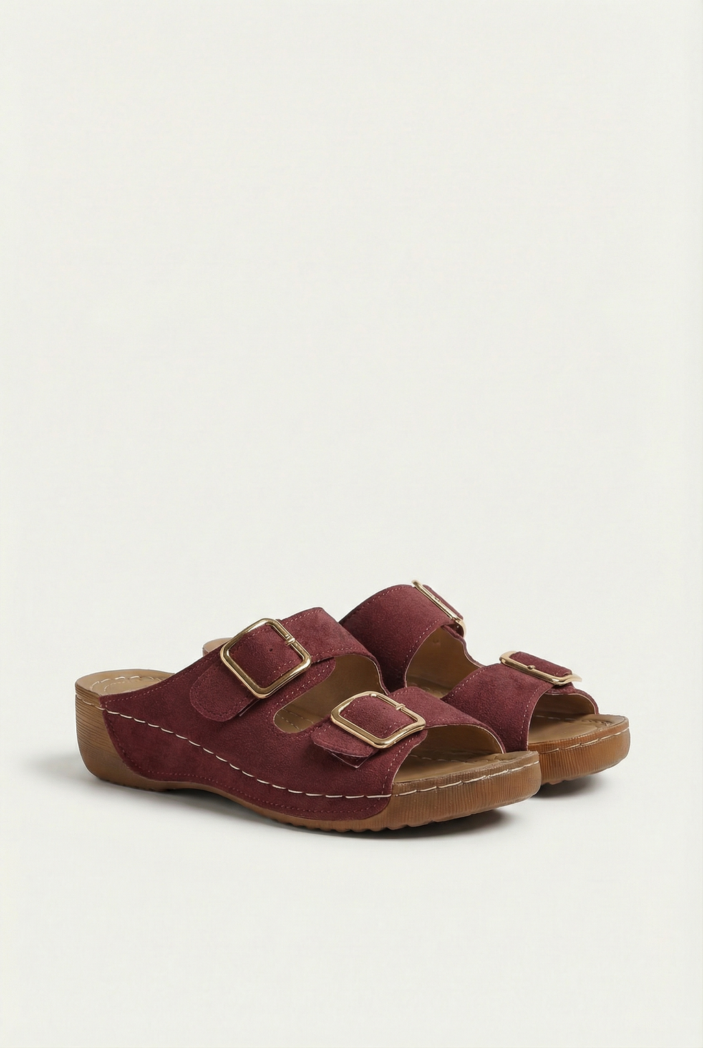 Women's wedge sandals, additional colour option side view