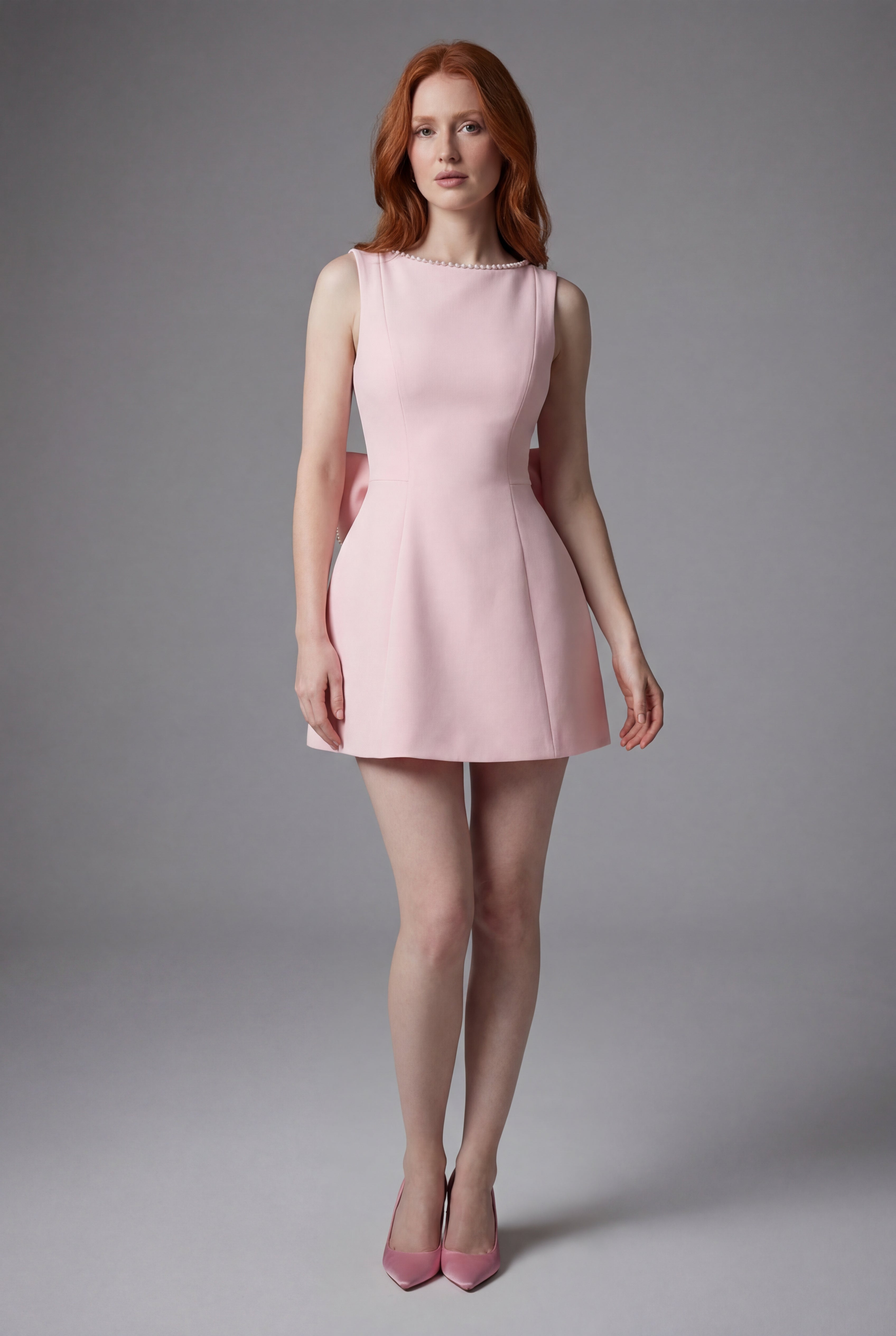 Women’s Wedding Guest Structured Cocktail Mini Dress