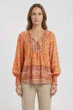 Women's everyday top with relaxed silhouette, casual styling