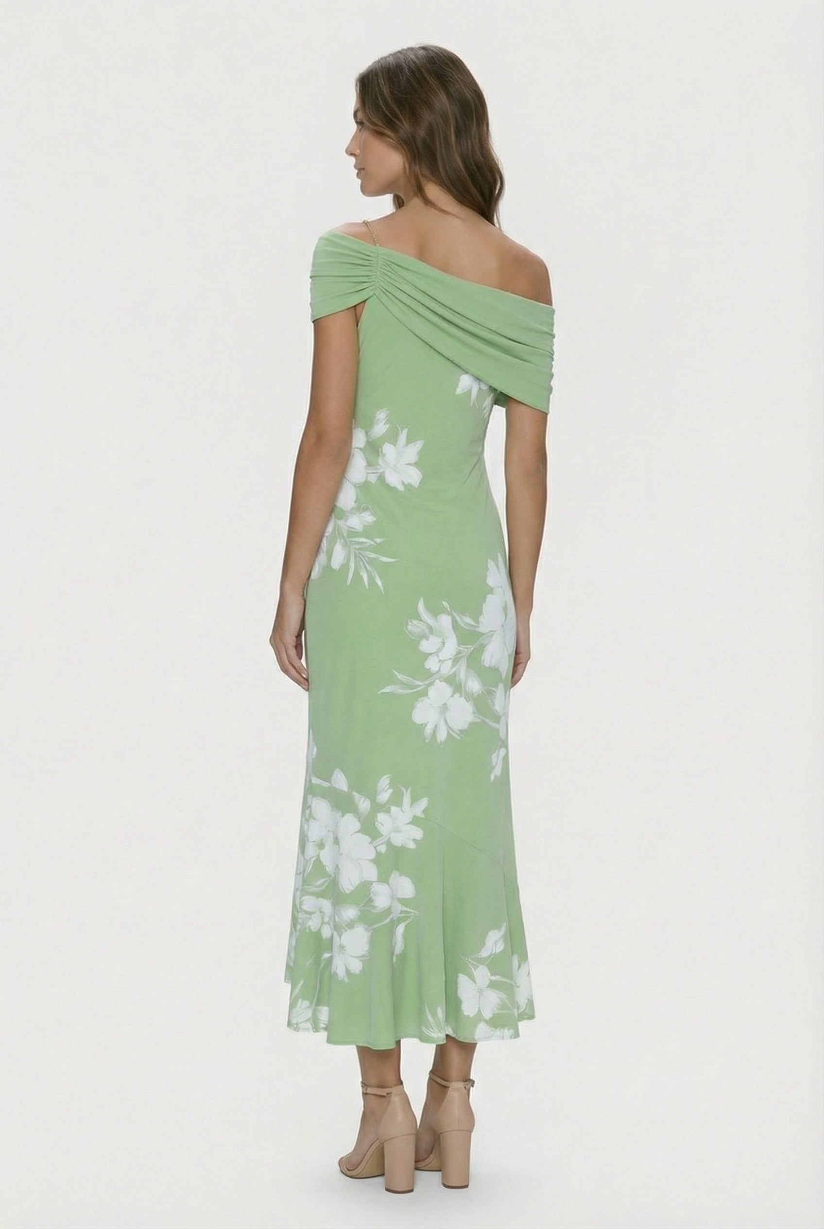 Women's Soft Fabric Midi Dress - Relaxed Fit for Various Occasions