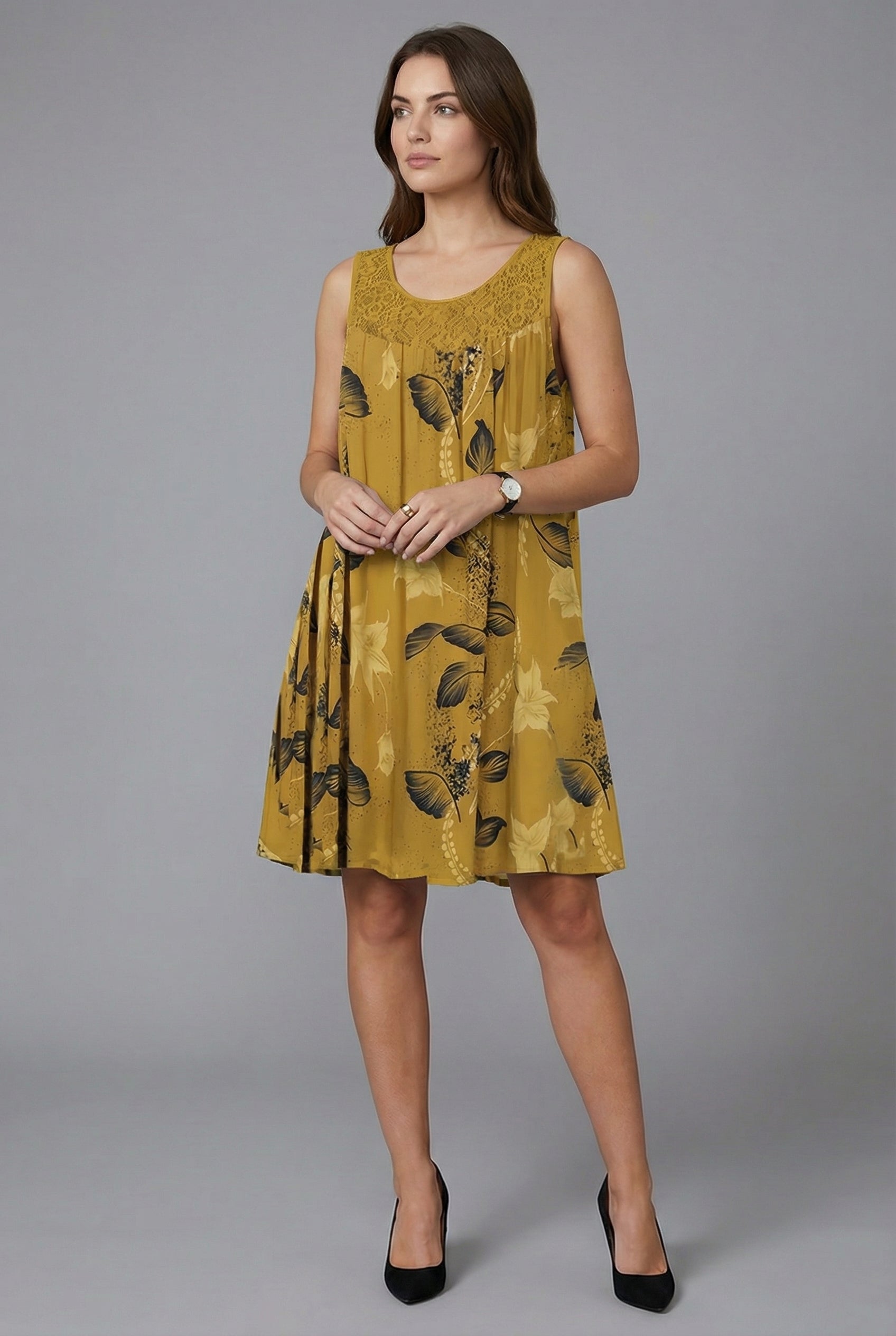 Women’s Floral Comfortable Midi Dress