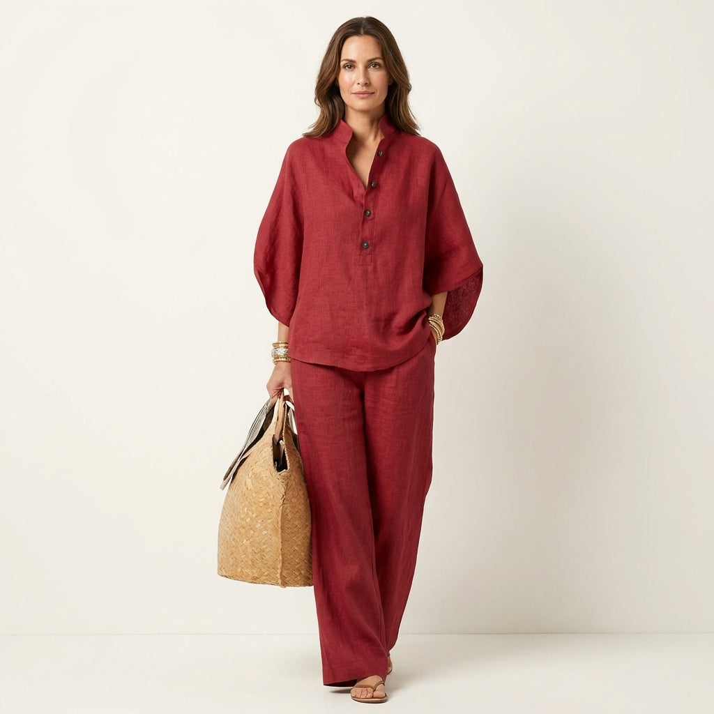 Lightweight Linen Two-Piece Co-ord Set