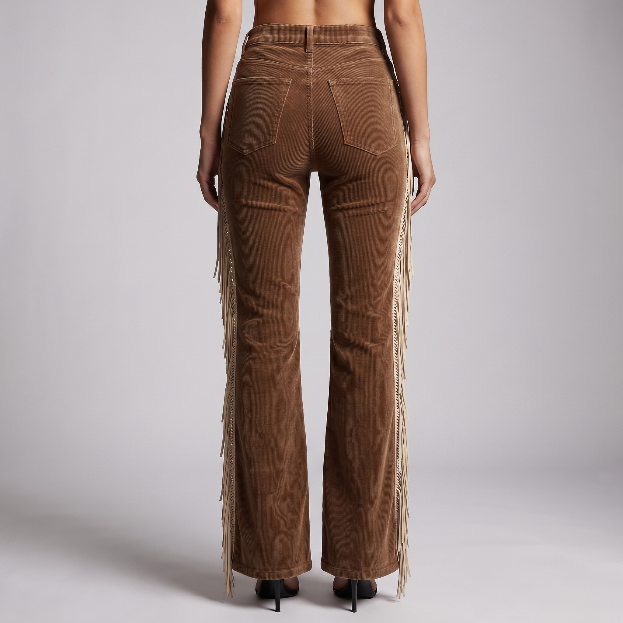 Fringe Bootcut Cowboy Jeans