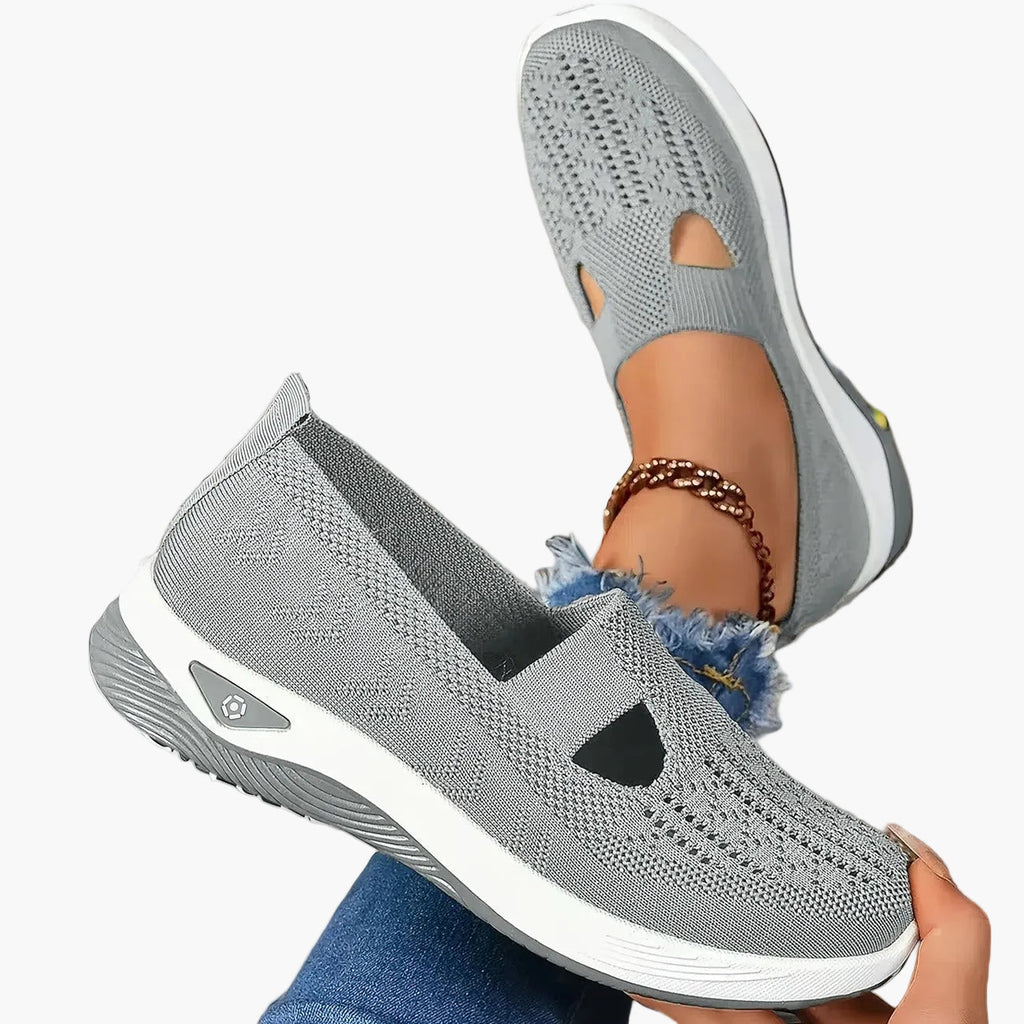 Orthopaedic slip-ons top-down view footbed detail