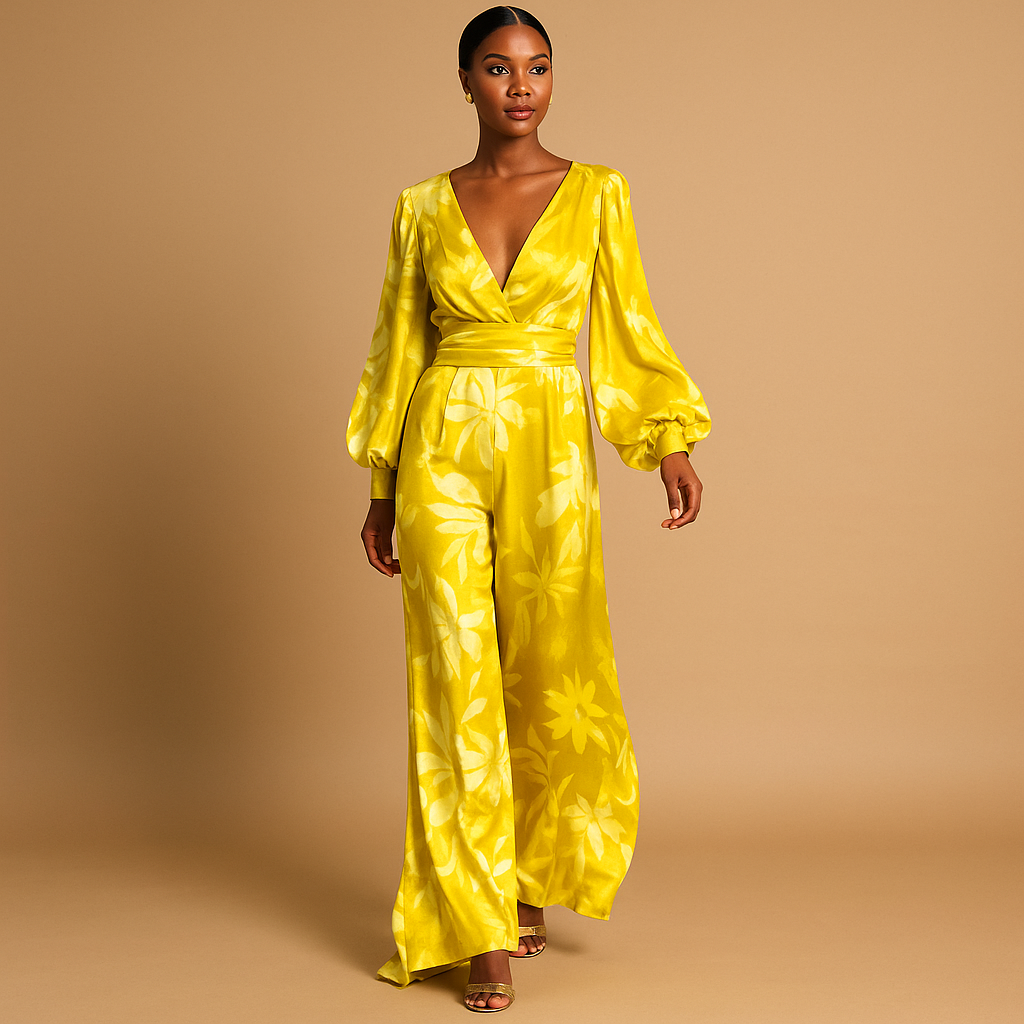 Knee-length elegant dress styled for special occasions