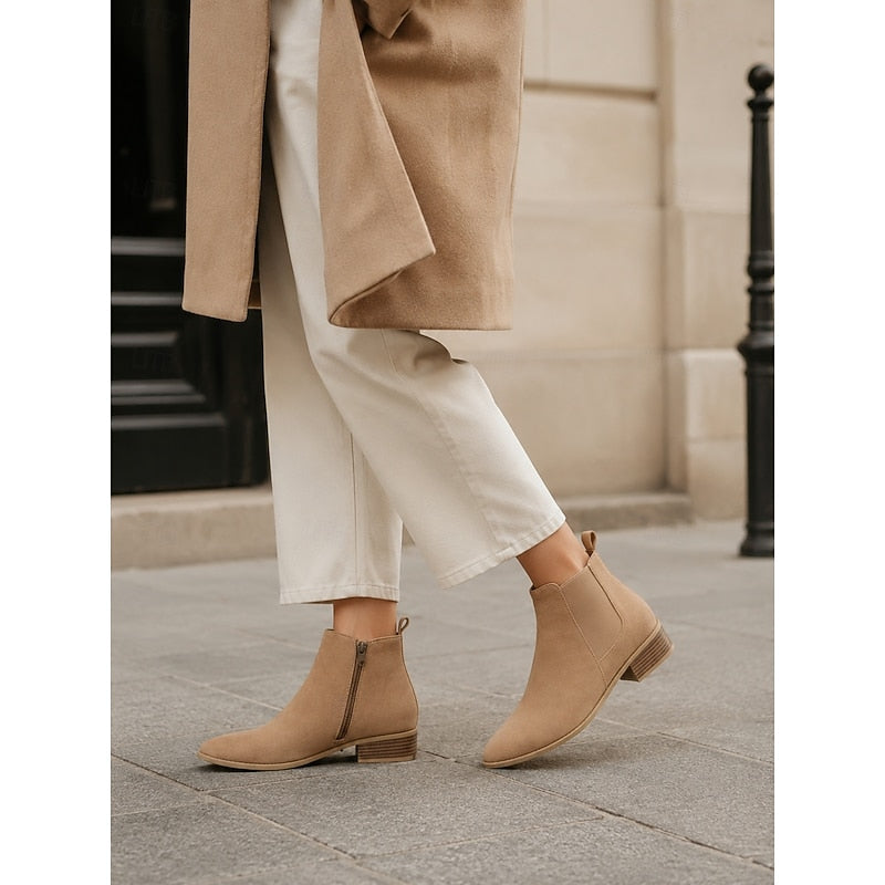 Khaki Ankle Boots