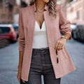 Pink Herringbone Herringbone Blazer