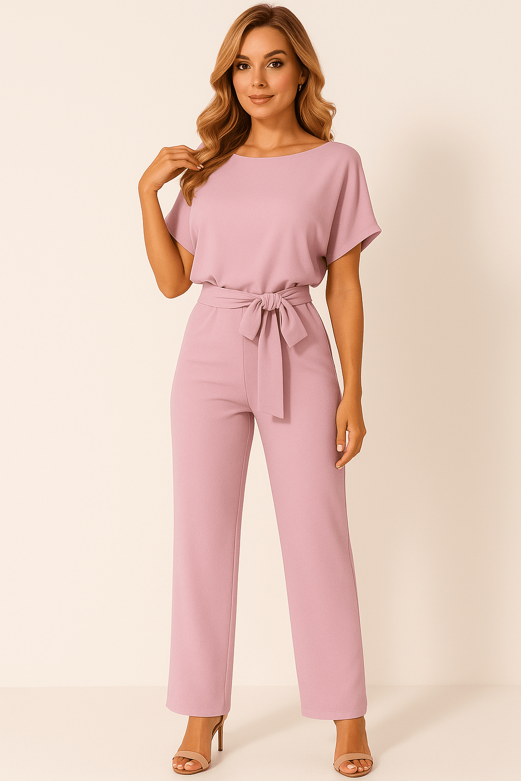 Women’s Tie-Waist Jumpsuit – Effortless Style in a One-Piece