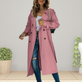 Women's tailored overcoat double-button closure smart | Alba Muse