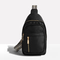 Women's anti-theft sling bag with patterned jacquard strap | Alba Muse