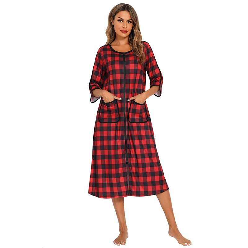 Zip-front hooded cotton-blend robe | Alba Muse