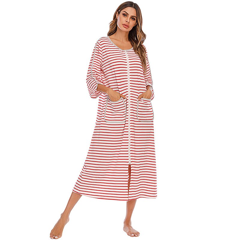 Zip-front hooded cotton-blend robe | Alba Muse