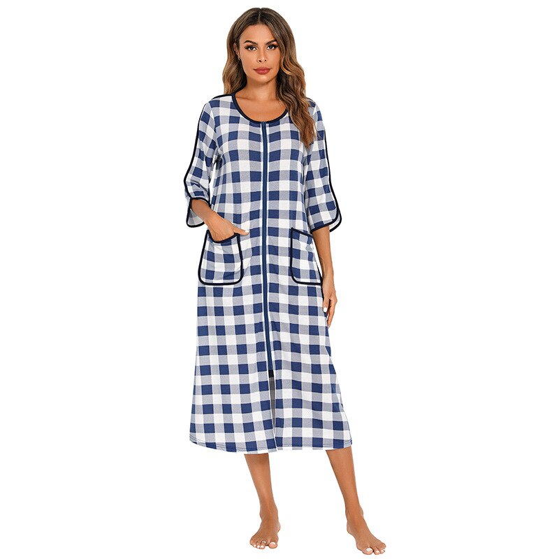 Zip-front hooded cotton-blend robe | Alba Muse