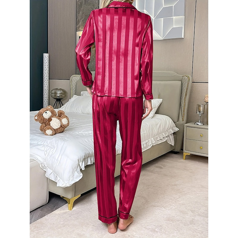 White elegant button-front Loungewear Set