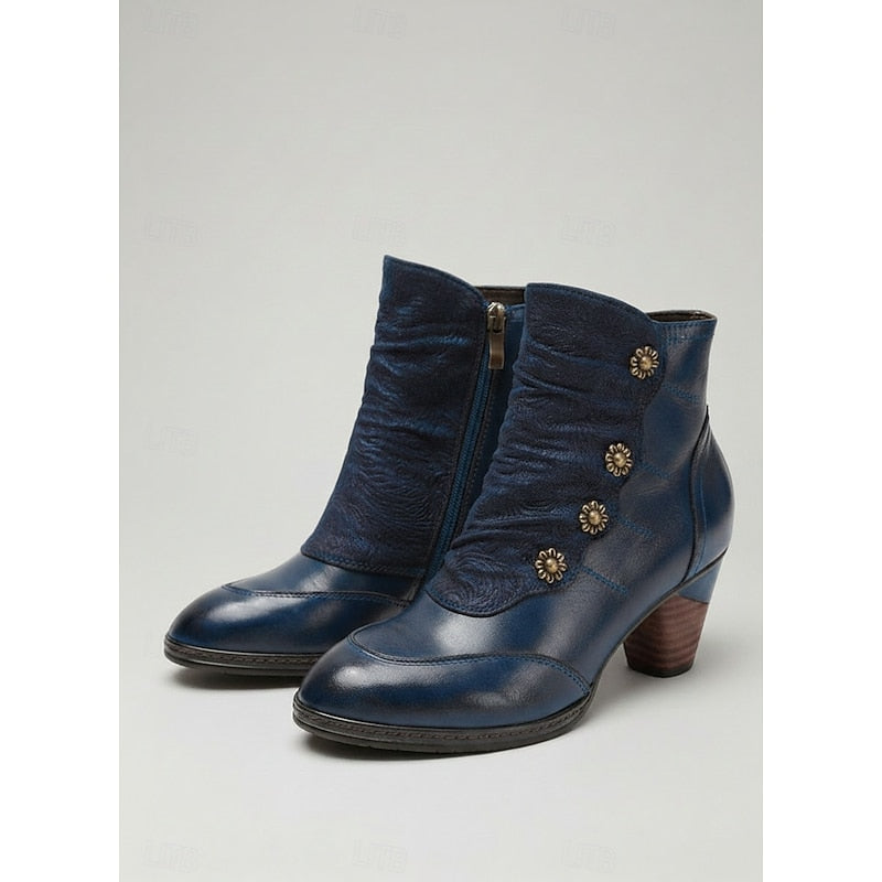 Blue Ankle Boots