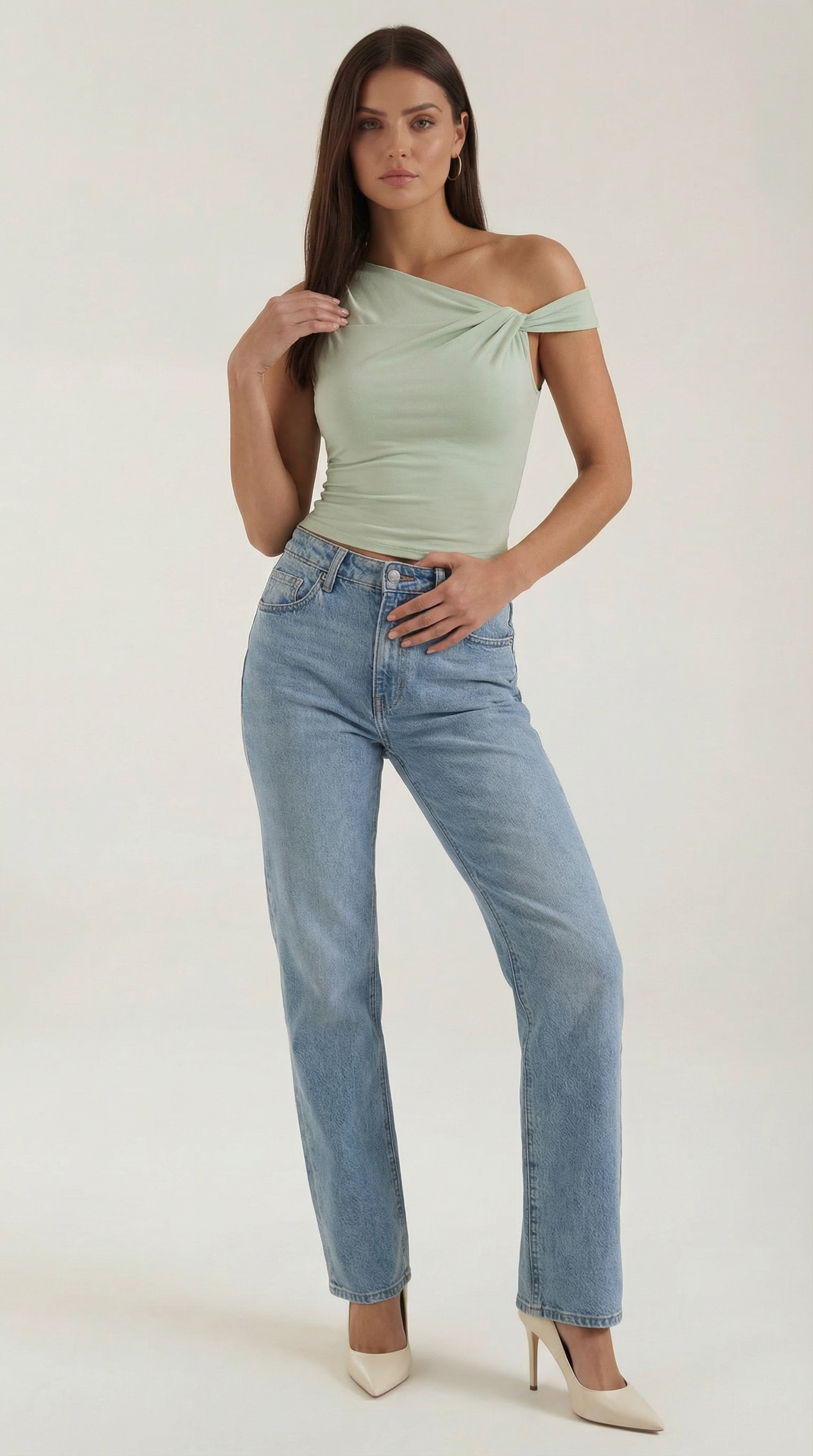 Carol Asymmetric Casual Top