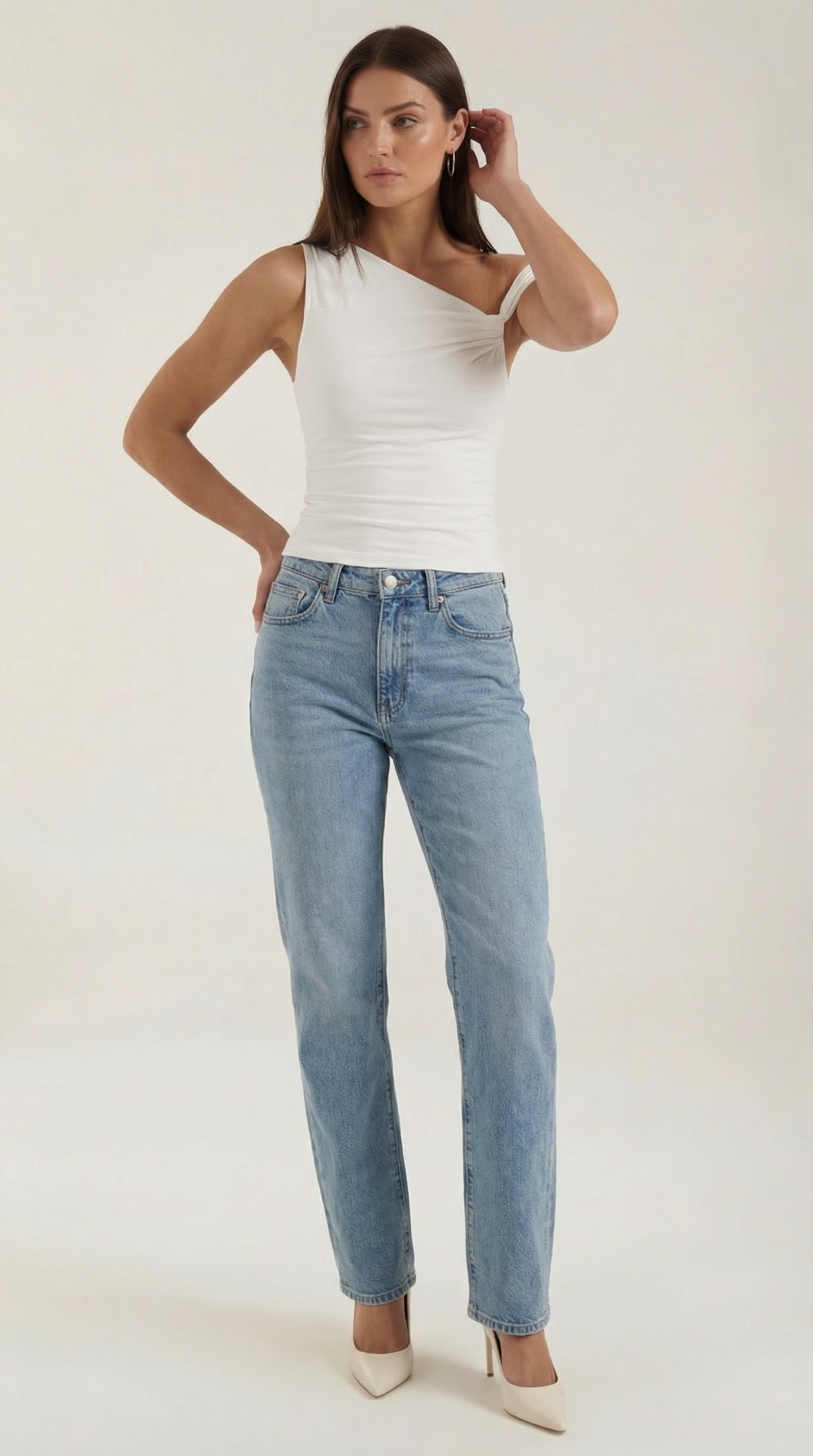 Carol Asymmetric Casual Top